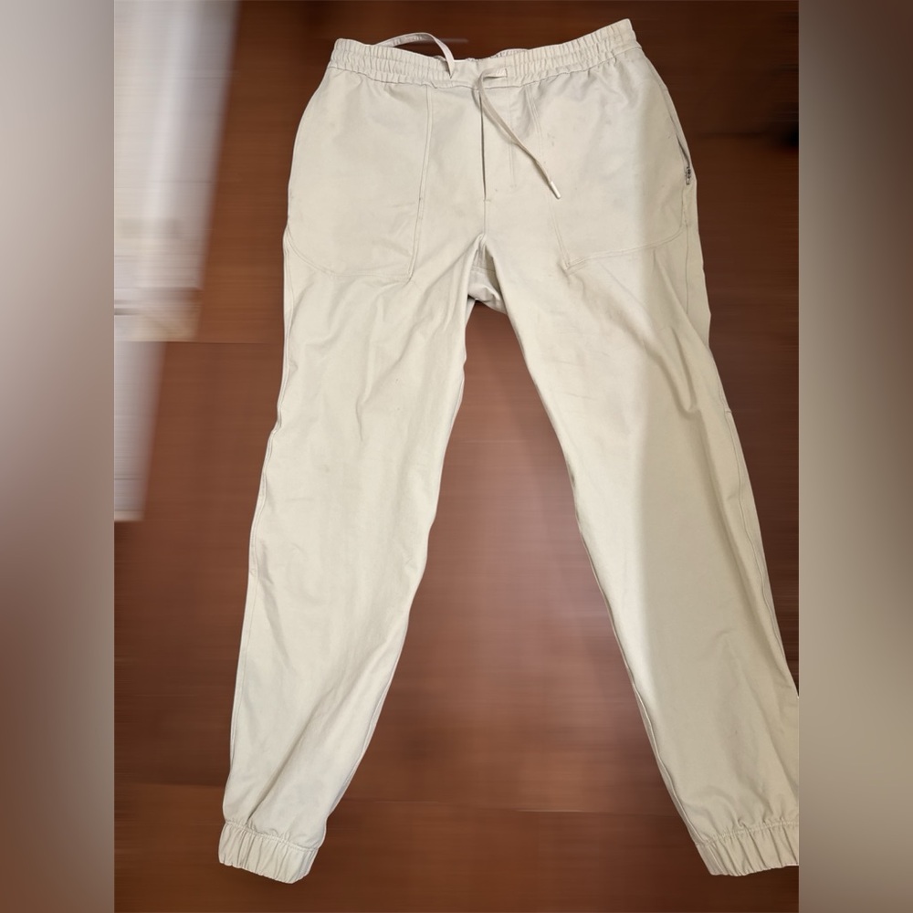 Lululemon athletica joggers large men’s light khaki cream